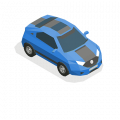 personenauto gps tracker icoon
